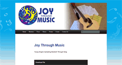 Desktop Screenshot of joythroughmusic.org